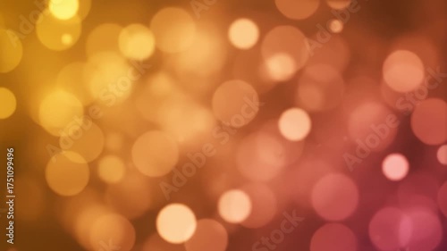 Warm Bokeh Lights Glowing in Soft Orange and Red Gradient