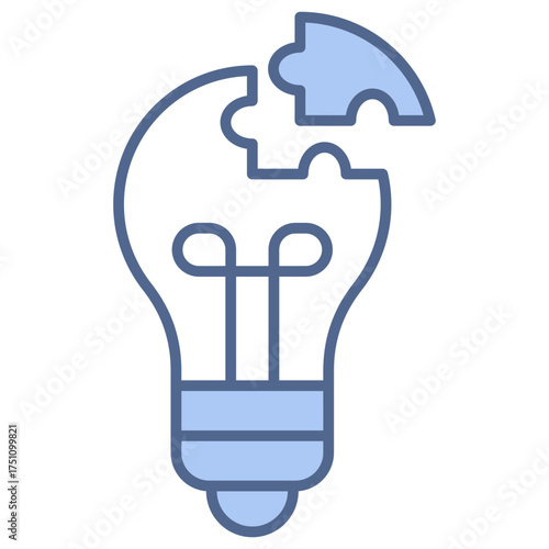 Problem Solving Blue Icon