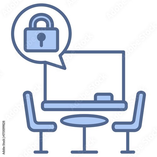Meeting Facilitation Blue Icon