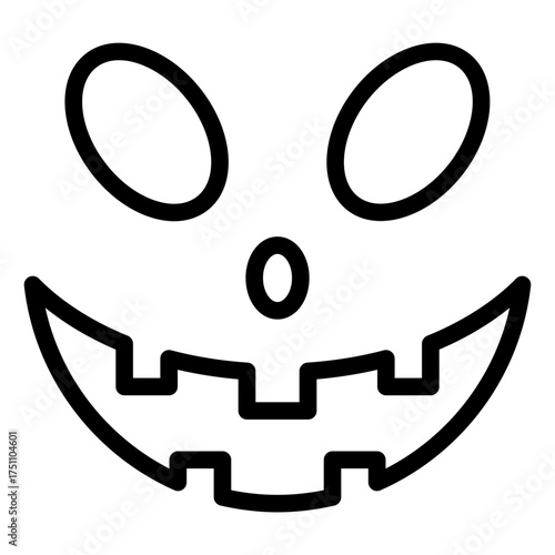 scary face lineart