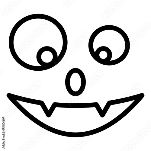 scary face lineart