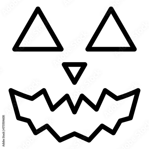 scary face lineart