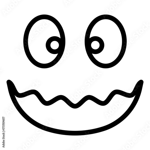 scary face lineart
