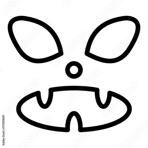 scary face lineart