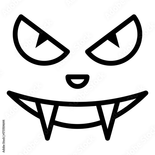 scary face lineart