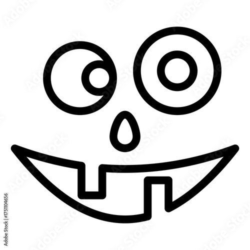 scary face lineart
