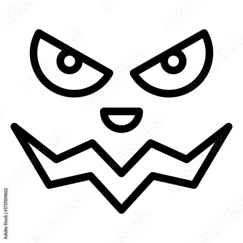 scary face lineart
