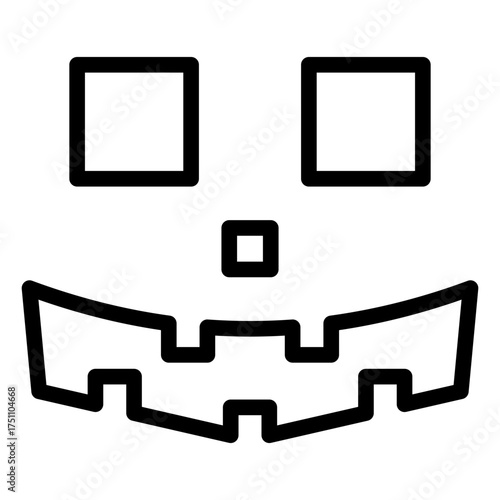 scary face lineart