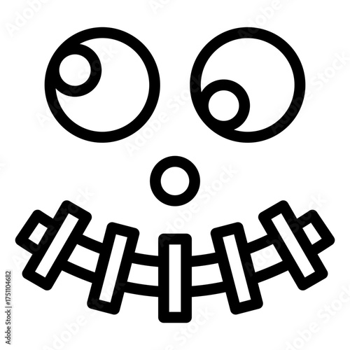 scary face lineart