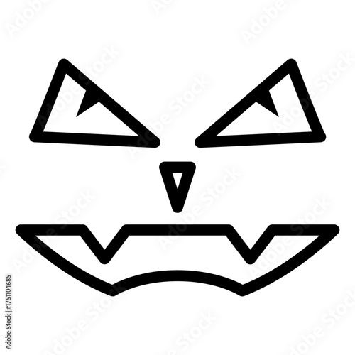 scary face lineart