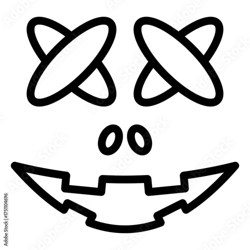 scary face lineart