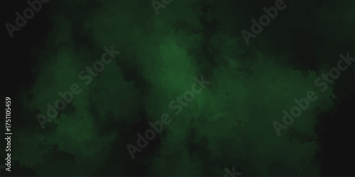 abstract cloud and vapor texture background. Black and Green smoke aquarelle smudge illustration. Paint leaks and ombre effects,Vivid textured aquarelle painted art design background.