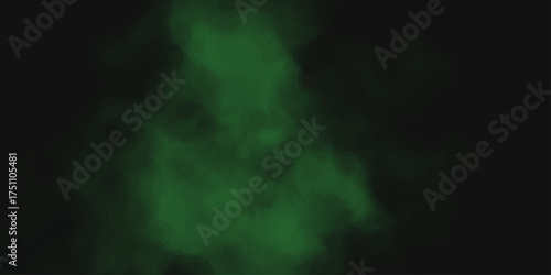 abstract cloud and vapor texture background. Black and Green smoke aquarelle smudge illustration. Paint leaks and ombre effects,Vivid textured aquarelle painted art design background.