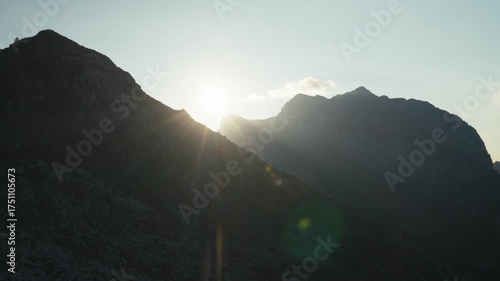 sunrise in the mountains