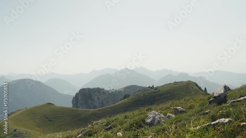 mountain landscape with clouds