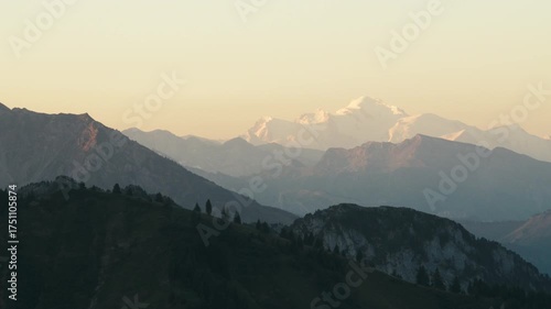 sunrise in the mountains
