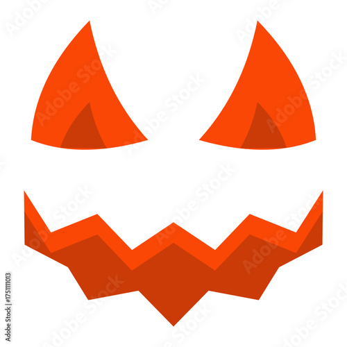 scary face flat