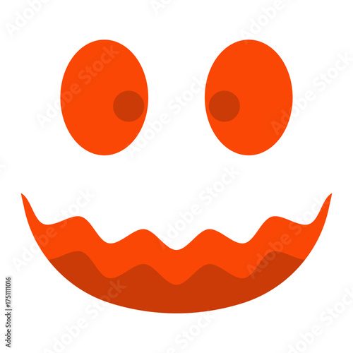 scary face flat