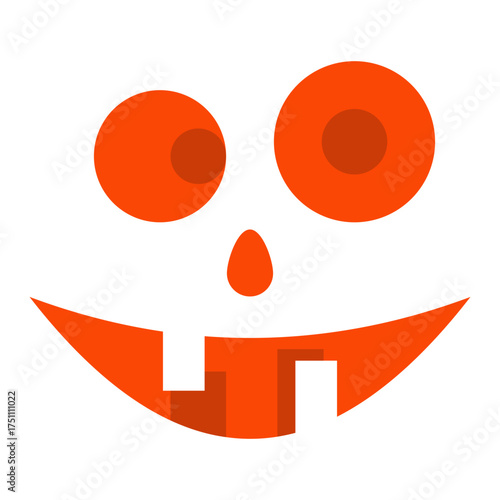 scary face flat