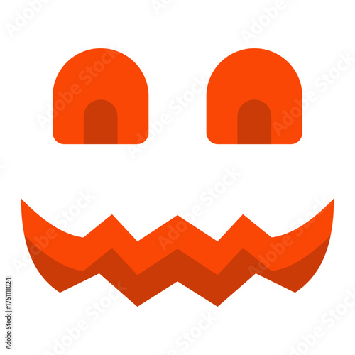 scary face flat