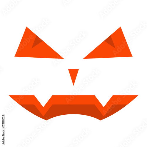 scary face flat