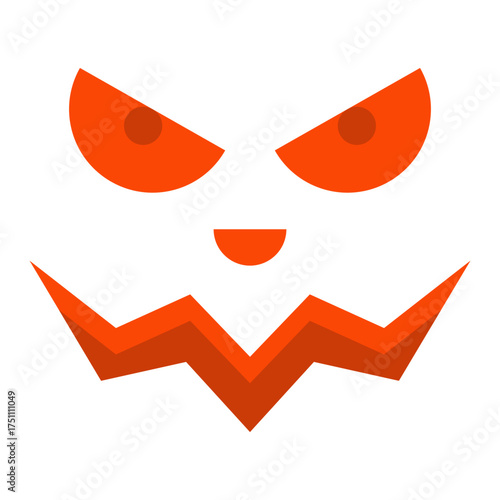 scary face flat