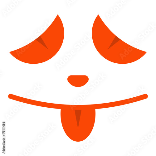 scary face flat