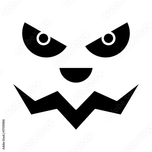 scary face glyph