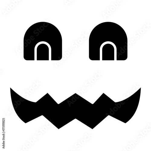 scary face glyph