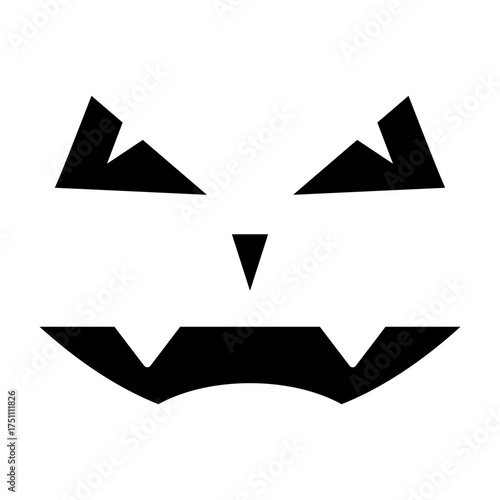 scary face glyph