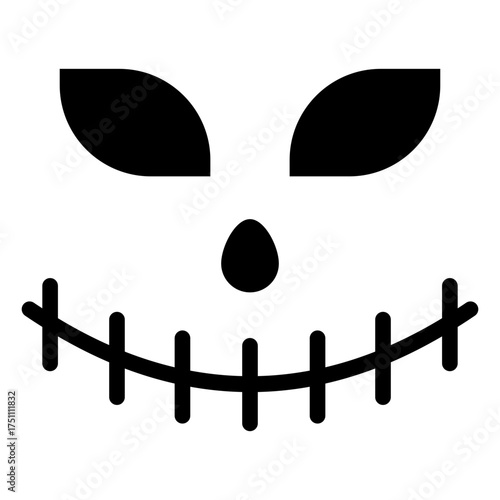 scary face glyph