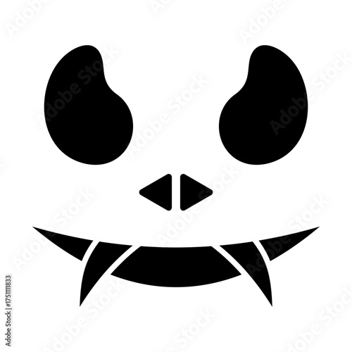 scary face glyph
