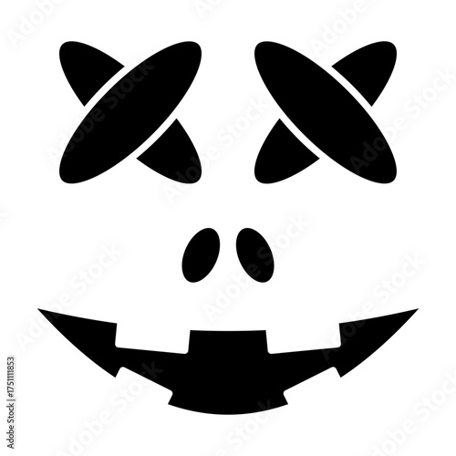 scary face glyph
