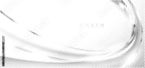 Grunge halftone gradient. Distressed vanishing grit noise background. Retro pixelated bitmap backdrop texture. Black and white sand wallpaper. Vector textured gritty surface. Anime manga comic overlay