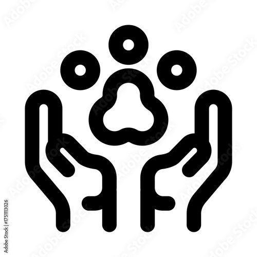 Animal Care creative icon for modern and professional pet and wildlife design projects