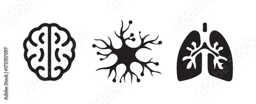 Future Intelligence – Neural Network and Technology Symbols