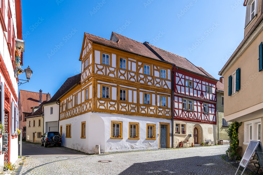 Fototapeta premium Altstadt, Iphofen, Bayern, Deutschland