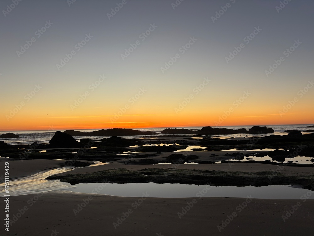 Fototapeta premium Colorful Sunset on Oregon Coast