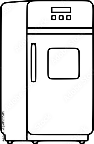 Refrigerator Icon – Kitchen and Home Appliance Symbol
