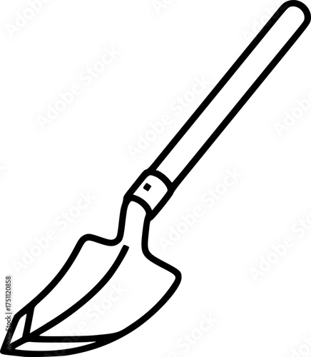 Shovel Icon – Gardening and Construction Tool Symbol