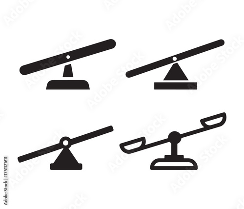 Icon of a seesaw silhouette.