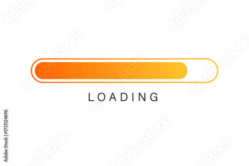 Loading bar vector illustration with white background	