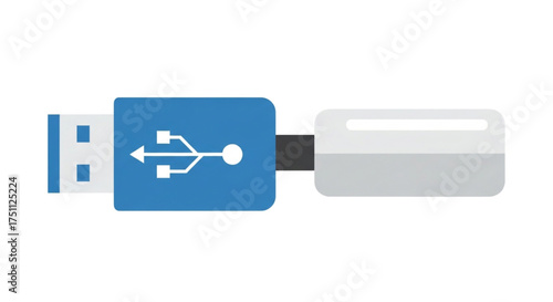 Usb flash drive icon for data storage and transfer, a portable device
