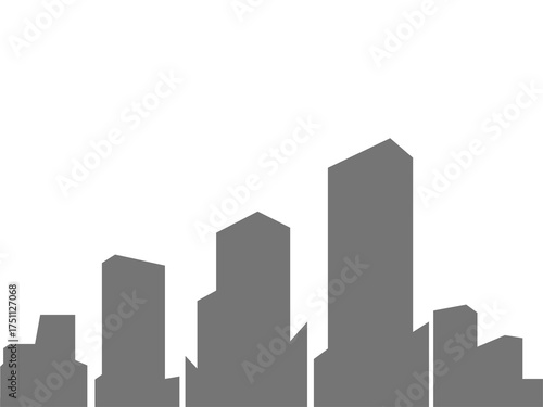 city ​​background with building silhouettes