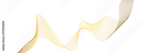 Modern flowing wave background with blended golden yellow color texture. gradient blending fluid waves isolated on white background. Technology backdrop for business designs.
