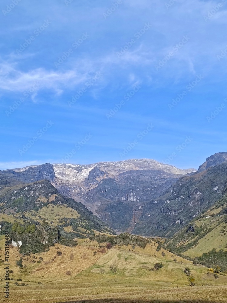 Fototapeta premium mountain landscape with blue sky