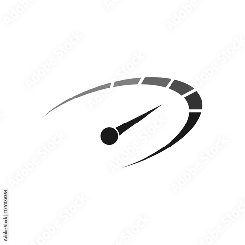 speedo meter logo vector illustration.