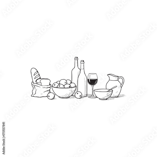 vector illustration of a rocking chair
