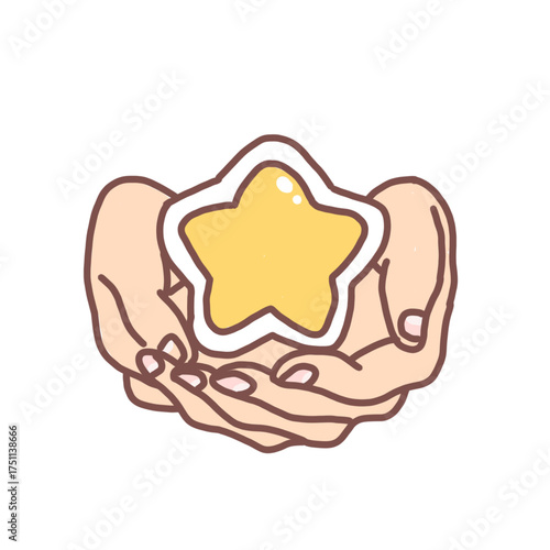 Star in hands