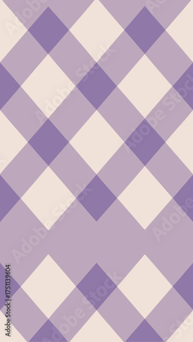 Light purple and white gingham pattern background